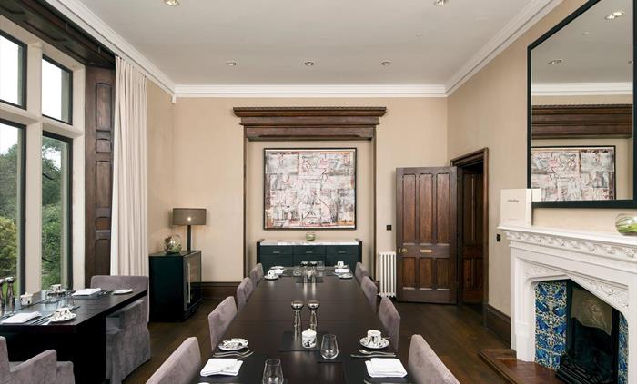 Penrhiw Priory Five Star Guest Accommodation, St Davids, Pembrokeshire. Dining Room
